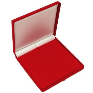 23E - Estojo Caixinha Veludo Quadrado para Colar