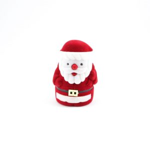 CS111 - Estojo Caixinha Veludo Formato Papai Noel