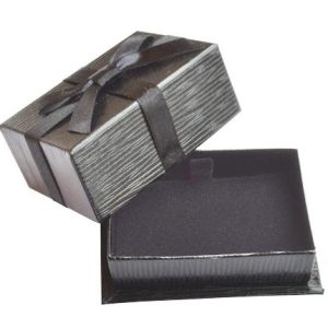 CT13E- Estojo Papel Rígido com Laço Preto - 30% off