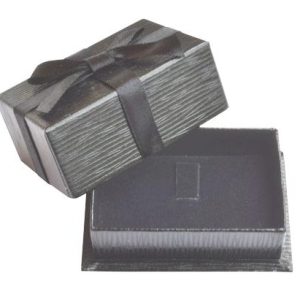 CT13R - Estojo Papel Rígido com Laço Preto Anel - 30% off