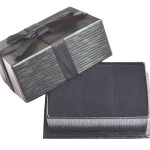 CT13RR - Estojo Papel Rígido com Laço Preto Alianças - 30% off