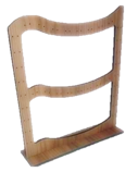 MD12-M - Expositor de Madeira MDF Nogal para Brincos