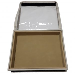 S14-L/V  Pequeno - Bandeja Courino/Veludo,Tampa de Plástico com Fechamento de Velcro