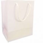 S3 - Sacola de Papel 18x22cm Branco-Pacote 10 unidades